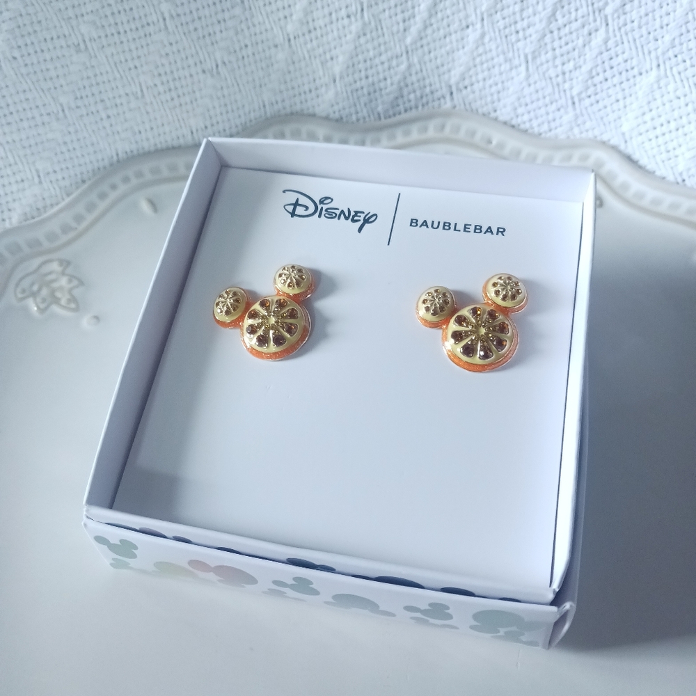 Baublebar × Disney Mickey Mouse Citrus Orange Earrings